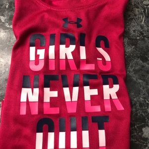 12 mths Under Armour Girls Never Quit tee